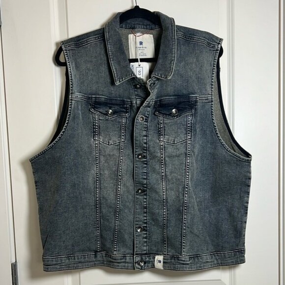 Ripton Denim Vest Unisex Hot Rod XXL - Picture 7 of 7